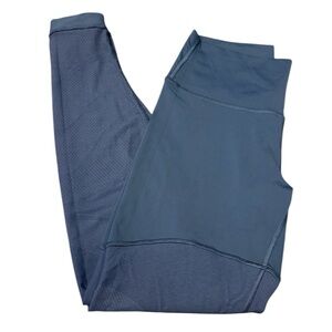 Lululemon Sheer Will High Rise Tight 28” Pulse Stome Blue Mesh Size 10 Leggings